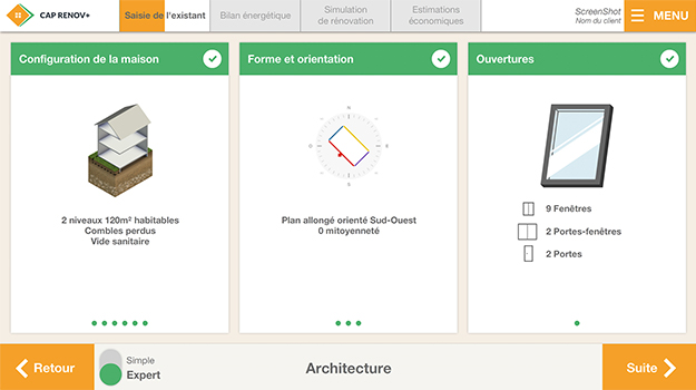 screen outil cap-renov page des postes de travaux