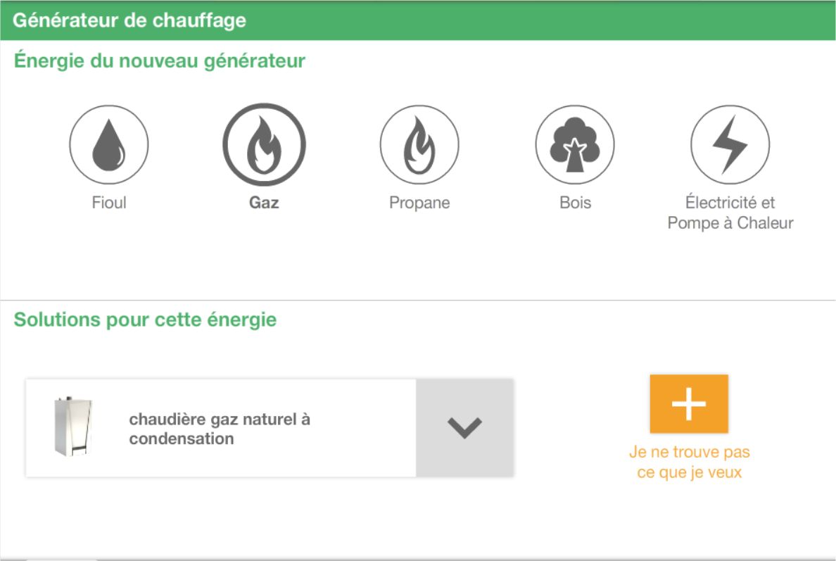 CAP RENOV+ choix du générateur de chauffage